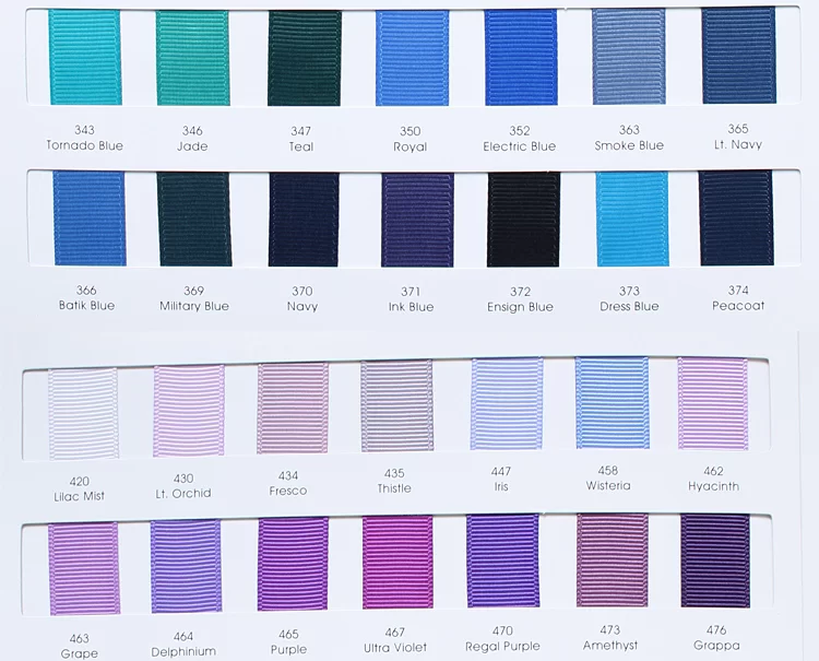 grosgrain ribbon color