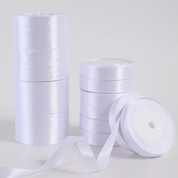 white satin ribbon
