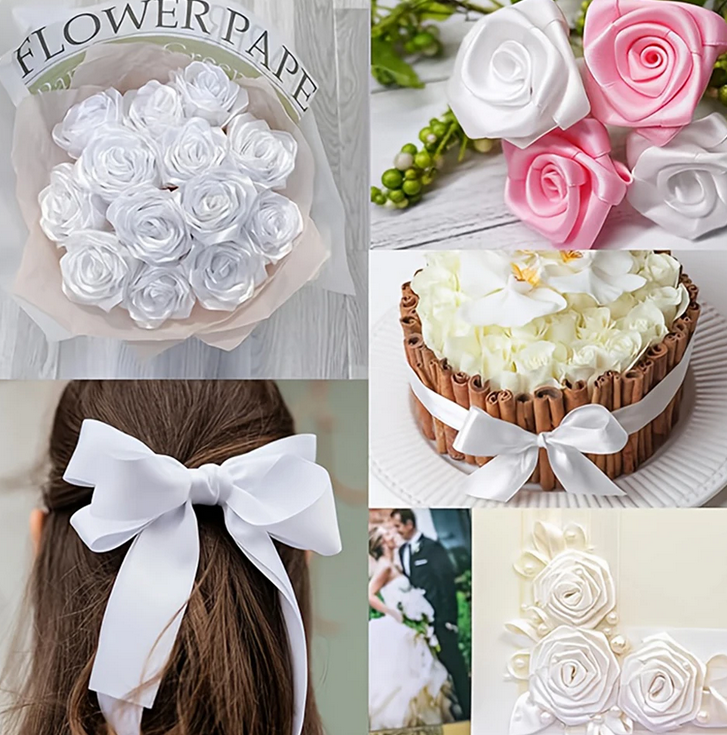 white satin ribbon wholesale