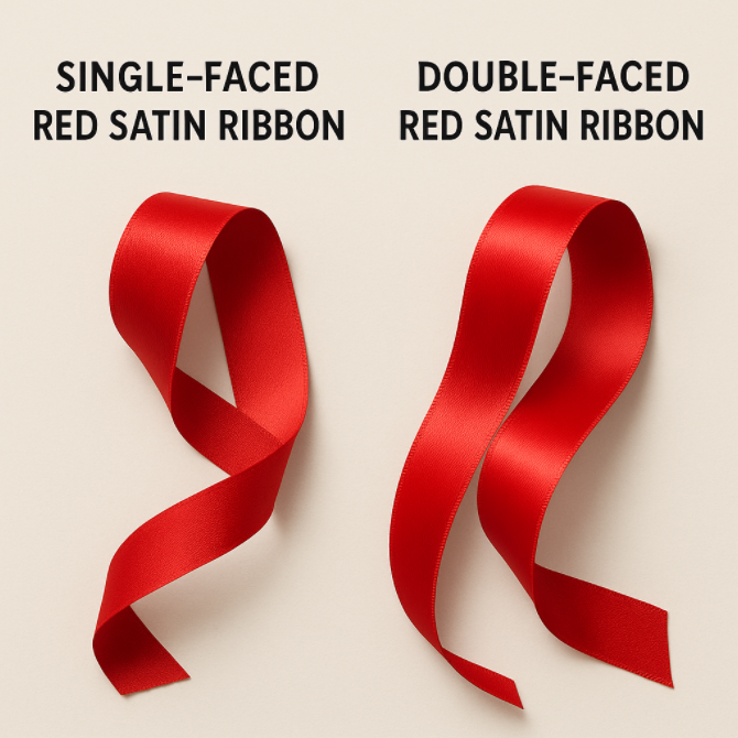 red satin ribbon