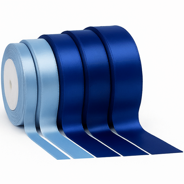 Blue Satin Ribbon – 17 Sizes | Factory Direct | Free Worldwide Shipping