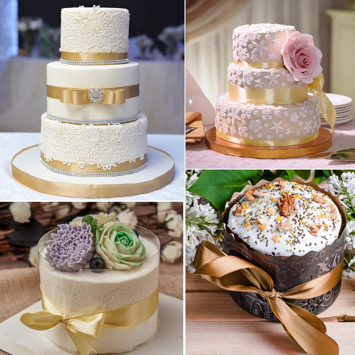 gold double faced satin ribbon