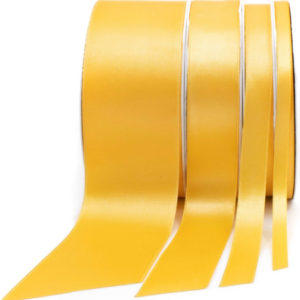 Gold Satin Ribbon – Luxe Finish for Gifts, Crafts & Décor