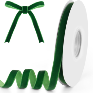 forest green velvet ribbon