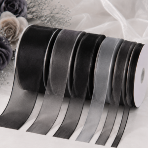 black organza ribbon
