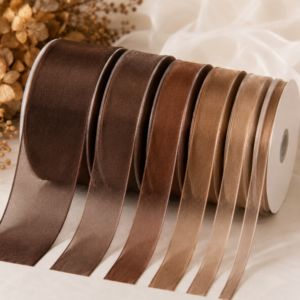 brown organza ribbon
