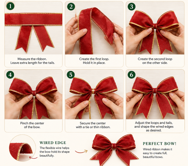 How to Make a Bow with Wired Ribbon