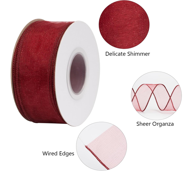 organza ribbon wired