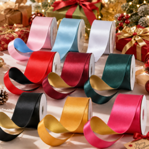 reversible satin wired ribbon