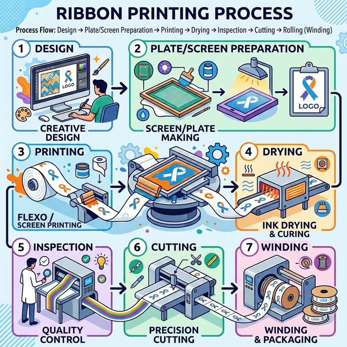 Ribbon Printing process