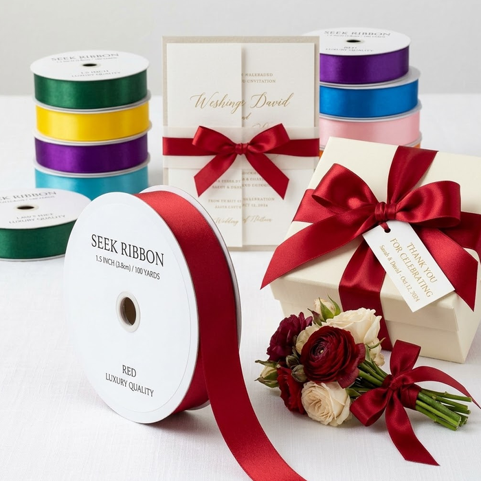38mm double face satin ribbon
