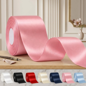 4 inch double faced satin ribbon
