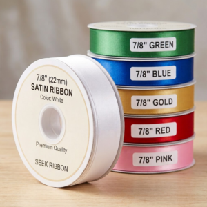 7/8 inch double faced satin ribbon
