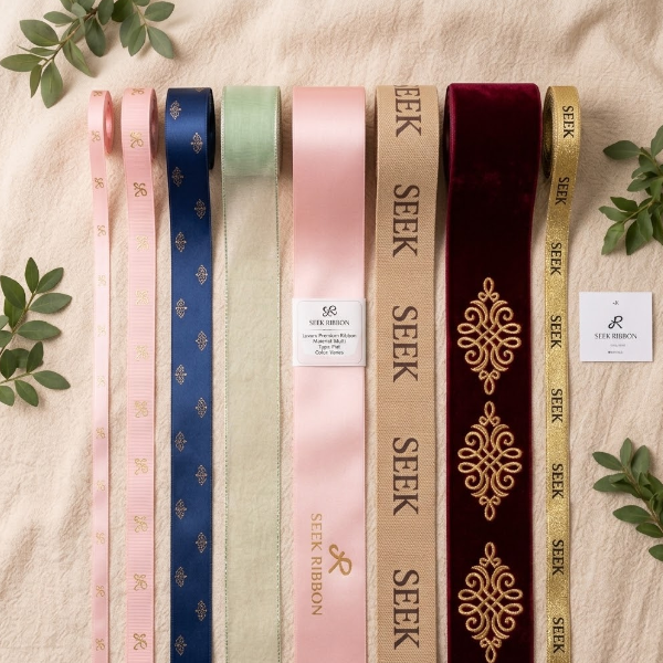 Different custom ribbon widths for personalized packaging