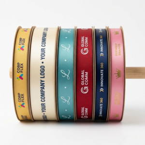 custom ribbon with logo