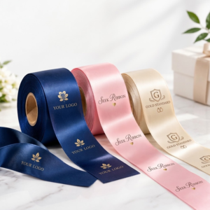 custom satin ribbon with logo