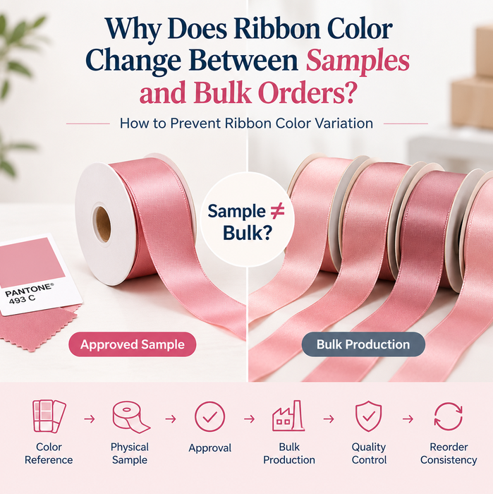 Why Does Ribbon Color Change Between Samples and Bulk Orders