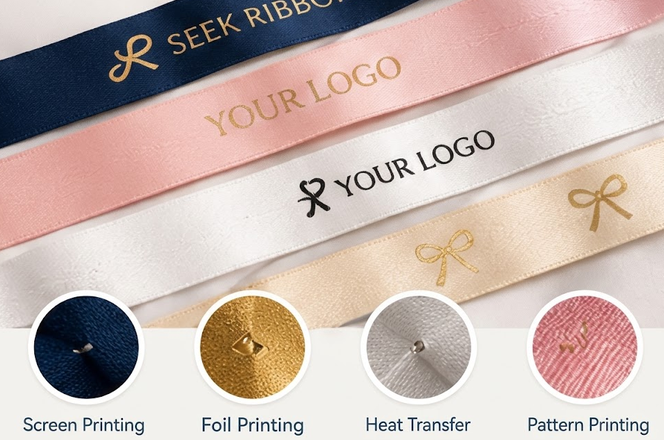 Personalized ribbon printing and finishing options