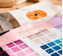 Personalized ribbon sample and color approval