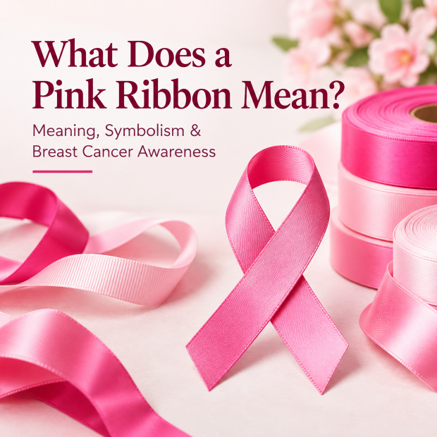 what does a pink ribbon mean
