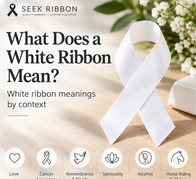 white ribbon meaning