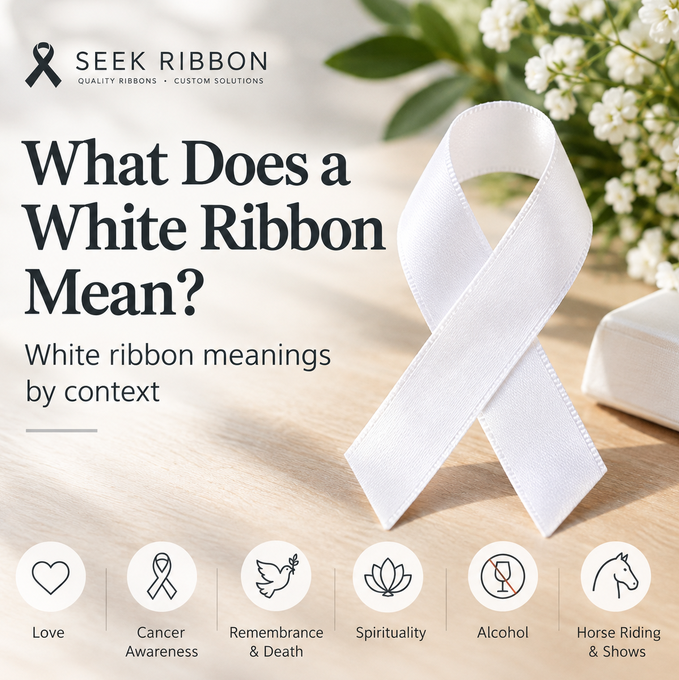white ribbon meaning