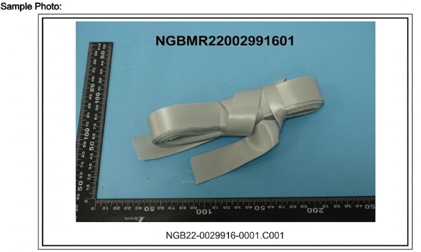 SGS RoHS Test Report Satin Ribbon