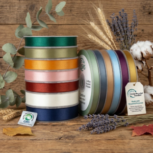 recycled satin ribbon